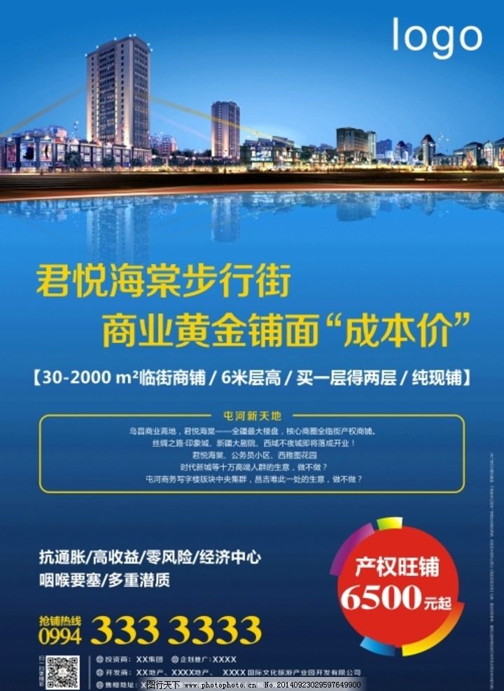 沿河黄金铺，步行街成本价——商业房地产投资正当时
